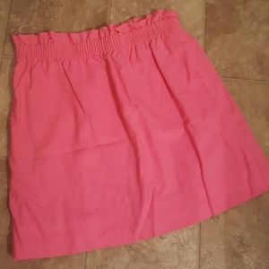 J Crew Factory bright pink skirt